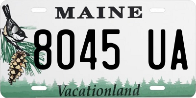 ME license plate 8045UA