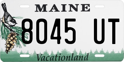 ME license plate 8045UT