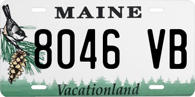 ME license plate 8046VB