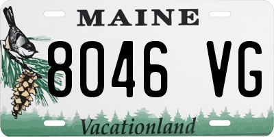 ME license plate 8046VG