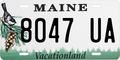 ME license plate 8047UA