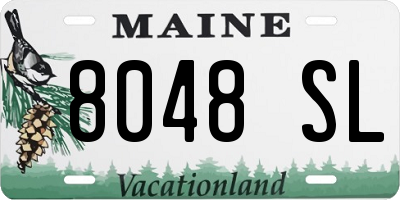 ME license plate 8048SL