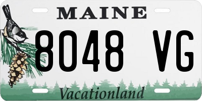 ME license plate 8048VG