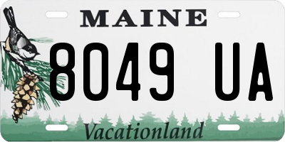ME license plate 8049UA