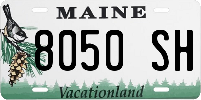 ME license plate 8050SH