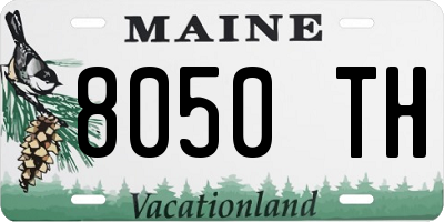 ME license plate 8050TH