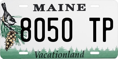 ME license plate 8050TP