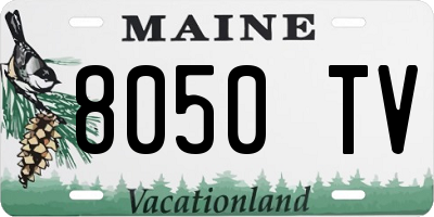 ME license plate 8050TV