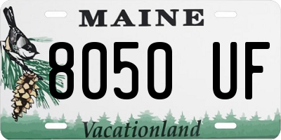 ME license plate 8050UF