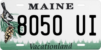 ME license plate 8050UI