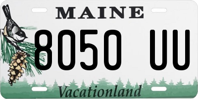 ME license plate 8050UU