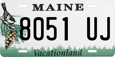 ME license plate 8051UJ