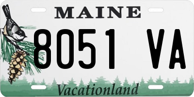 ME license plate 8051VA