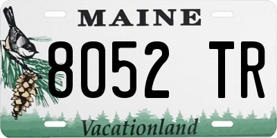 ME license plate 8052TR