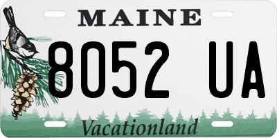 ME license plate 8052UA