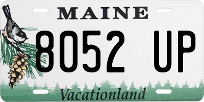 ME license plate 8052UP