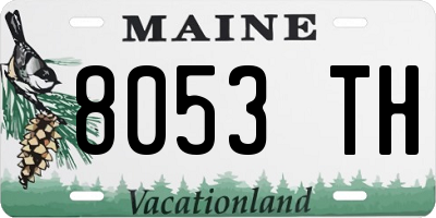 ME license plate 8053TH