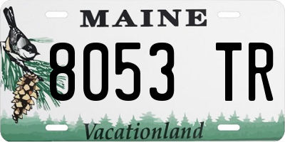 ME license plate 8053TR