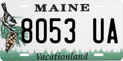 ME license plate 8053UA