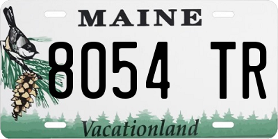 ME license plate 8054TR