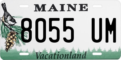 ME license plate 8055UM