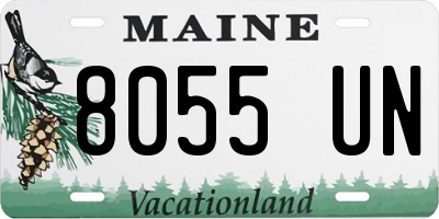 ME license plate 8055UN