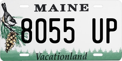 ME license plate 8055UP