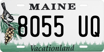 ME license plate 8055UQ