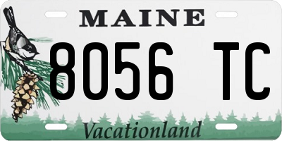 ME license plate 8056TC