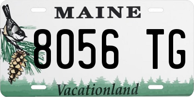 ME license plate 8056TG