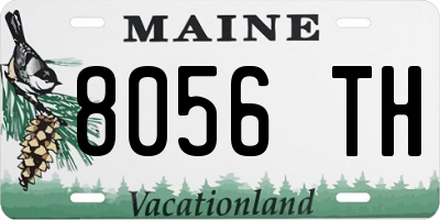 ME license plate 8056TH