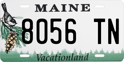 ME license plate 8056TN