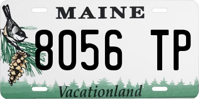 ME license plate 8056TP
