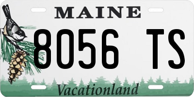 ME license plate 8056TS