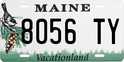 ME license plate 8056TY