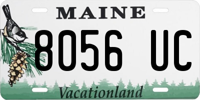 ME license plate 8056UC