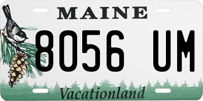 ME license plate 8056UM