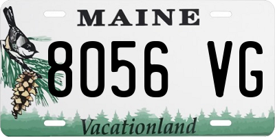 ME license plate 8056VG