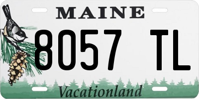 ME license plate 8057TL
