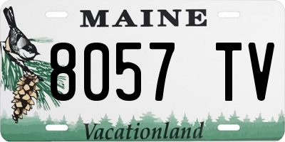 ME license plate 8057TV