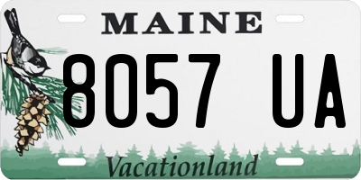 ME license plate 8057UA