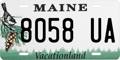 ME license plate 8058UA