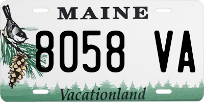 ME license plate 8058VA