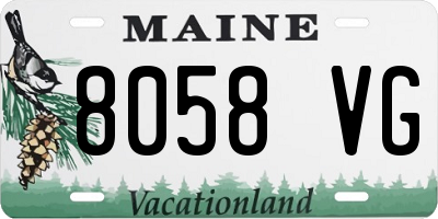 ME license plate 8058VG