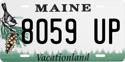 ME license plate 8059UP
