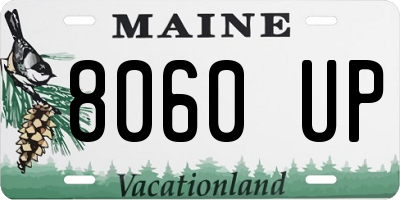 ME license plate 8060UP