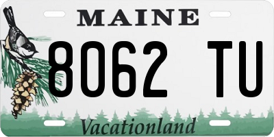 ME license plate 8062TU