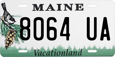 ME license plate 8064UA