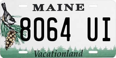 ME license plate 8064UI