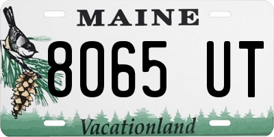 ME license plate 8065UT